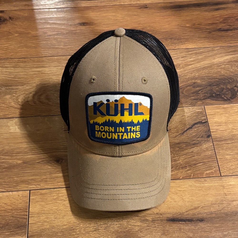 Kuhl Tan and Black Trucker Hat